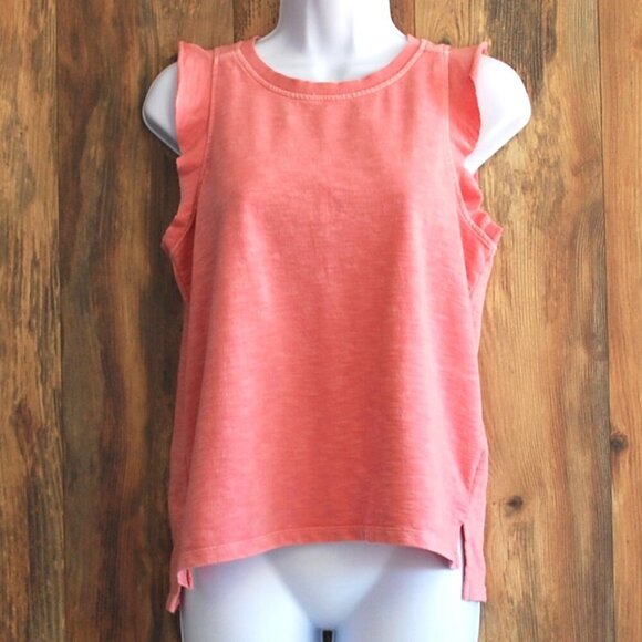 Sonoma Sleeveless Sweatshirt Top with Ruffles PS - Picture 1 of 1